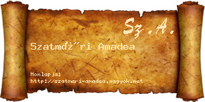 Szatmári Amadea névjegykártya