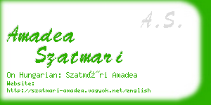 amadea szatmari business card